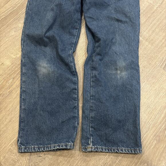 Vintage LL Bean Flannel Lined Blue Jeans Womens 10 Petite Outdoor Grunge 90s - Picture 6 of 10